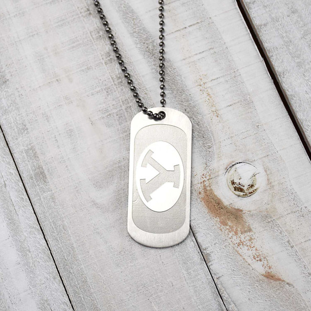 BYU Cougars Fan Dog Tag Necklace