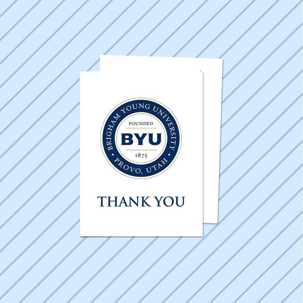 BYU Cougars White Thank You Card (10 Pack) product image at NuMercy