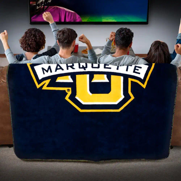 Marquette Golden Eagles Denali Sliver Knit Throw Blanket