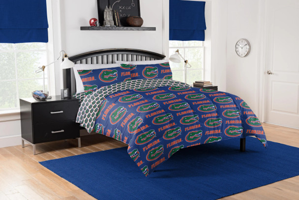 Florida Gators Rotary Queen Bed in a Bag Set