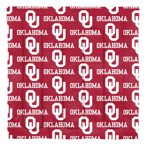 Oklahoma Sooners Rotary Queen Bed in a Bag Set