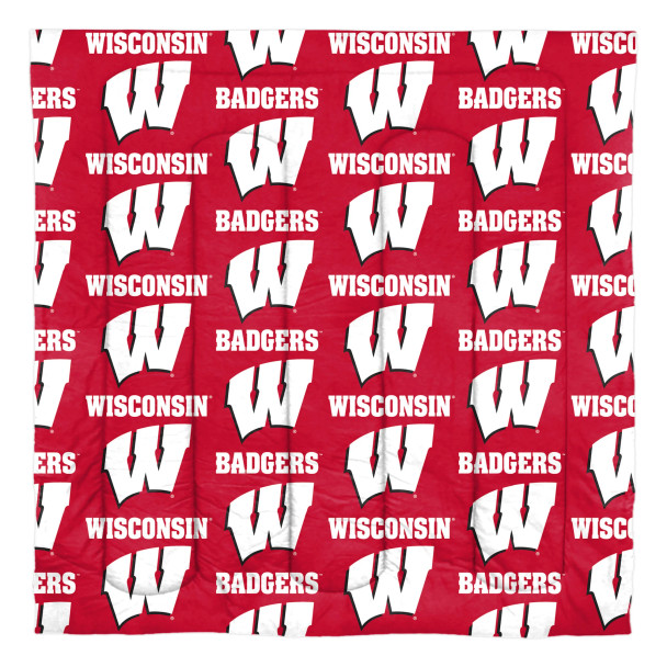 Wisconsin Badgers Rotary Queen Bed in a Bag Set