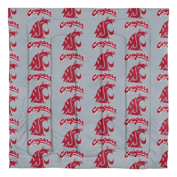 Washington State Cougars Rotary Queen Bed in a Bag Set