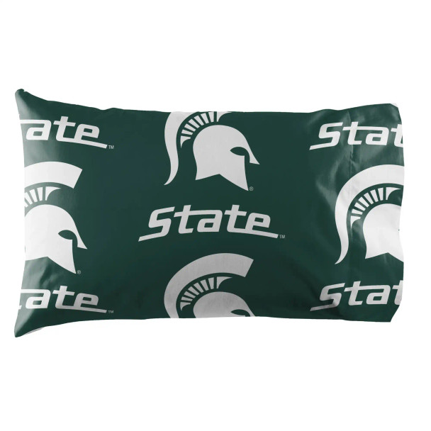 Michigan State Spartans Rotary Queen Bed in a Bag Set