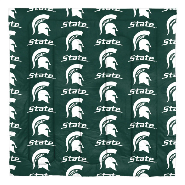 Michigan State Spartans Rotary Queen Bed in a Bag Set