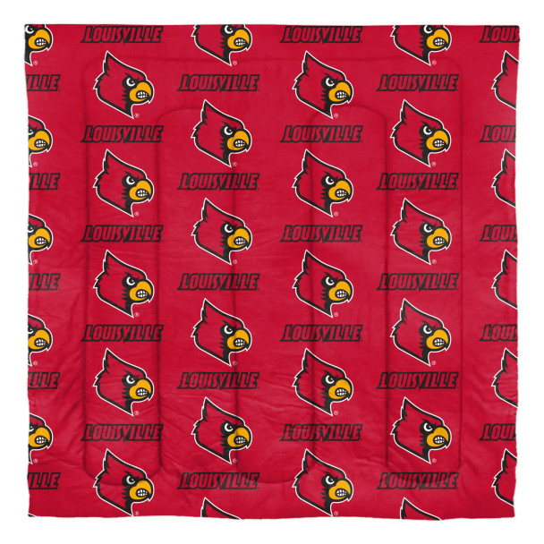 Louisville Cardinals Rotary Queen Bed in a Bag Set