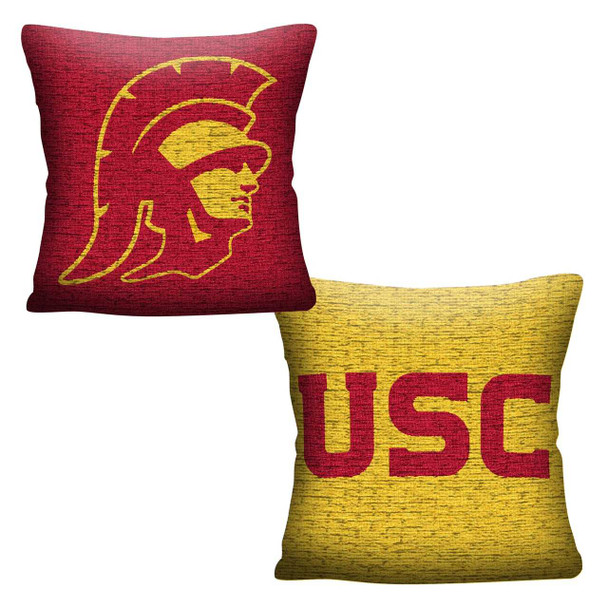 USC Trojans Invert Woven Pillow