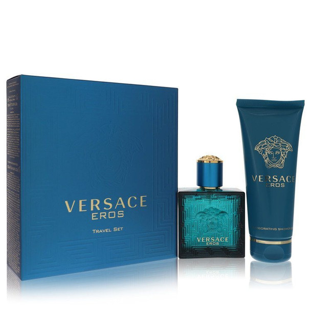 Versace Eros by Versace Gift Set -- 1.7 oz Eau De Toilette Spray + 3.4 oz Shower Gel