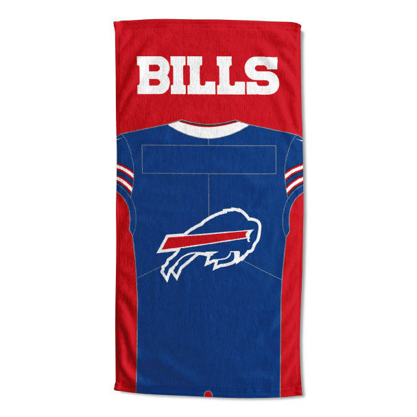 Buffalo Bills NFL Jersey Personalized Beach Towel