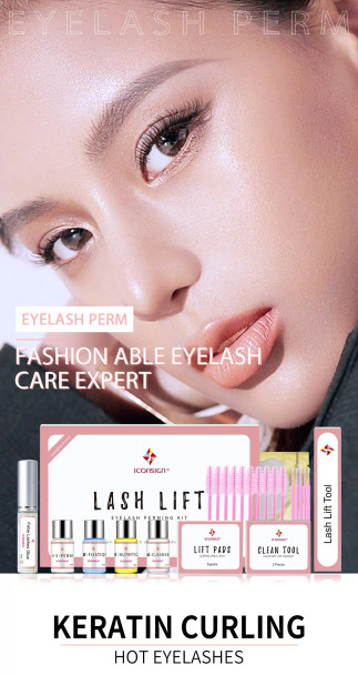 ICONSIGN Upgrade Version Lash Lift Kit, ICONSIGN Lifting Perm Eyelash Eyes Makeup Tools set.