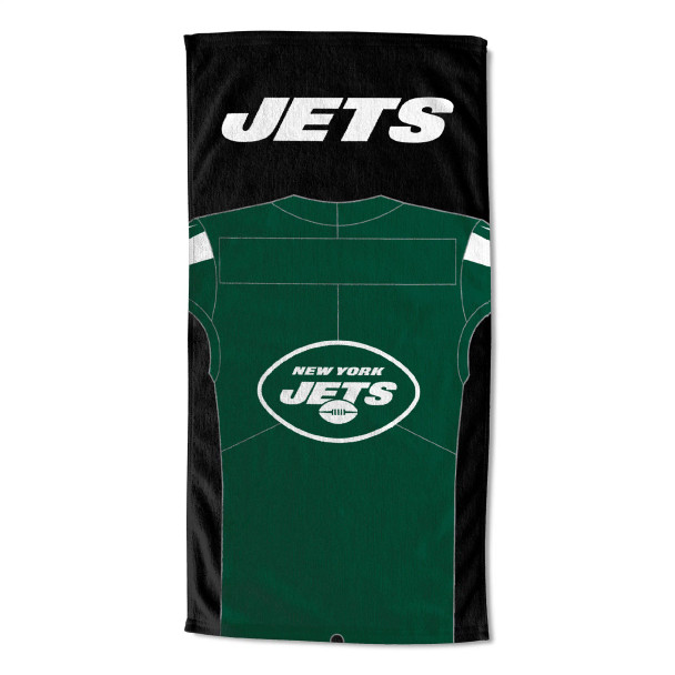 New York Jets NFL Jersey Personalized Beach Towel