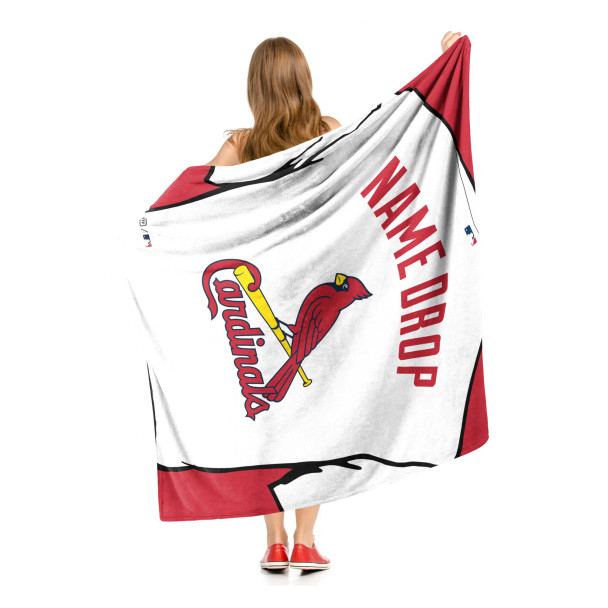 St. Louis Cardinals MLB Jersey Personalized Silk Touch Throw Blanket