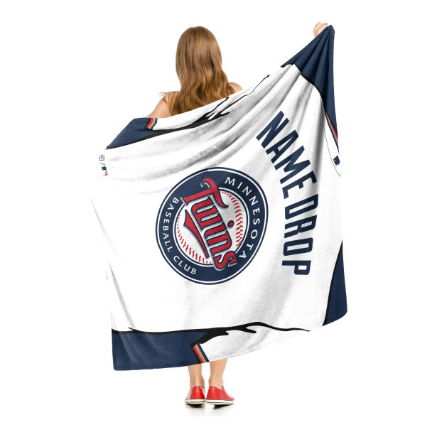 Minnesota Twins MLB Jersey Personalized Silk Touch Throw Blanket