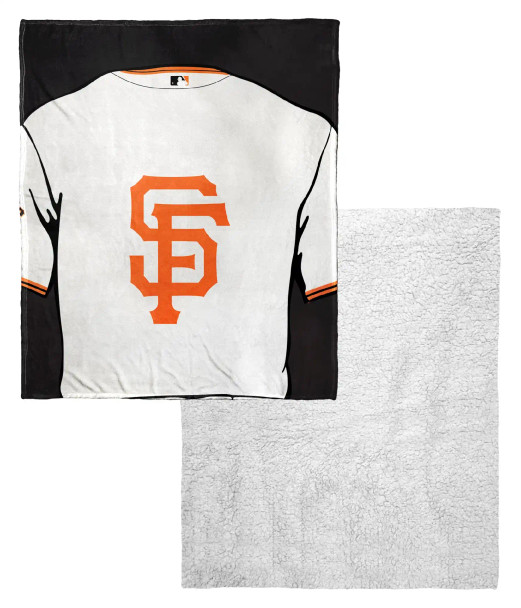 San Francisco Giants MLB Jersey Personalized Silk Touch Sherpa Throw Blanket San Francisco Giants MLB Jersey Personalized Silk Touch Sherpa Throw Blanket