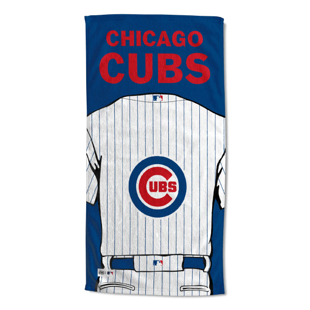 Chicago Cubs MLB Jersey Personalized Beach Towel