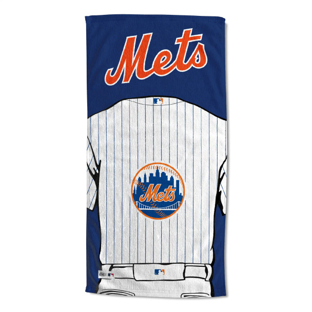 New York Mets MLB Jersey Personalized Beach Towel