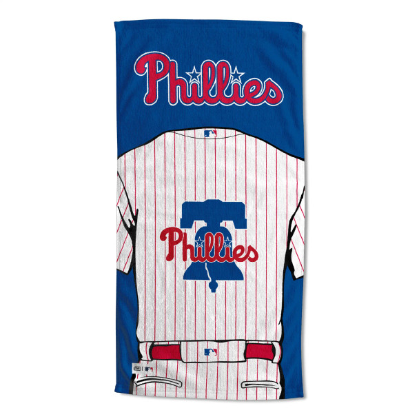 Philadelphia Phillies MLB Jersey Personalized Beach Towel