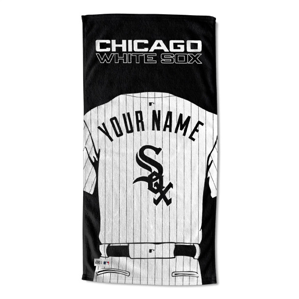 Chicago White Sox MLB Jersey Personalized Beach Towel