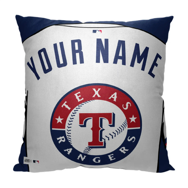 Texas Rangers MLB Jersey Personalized Pillow