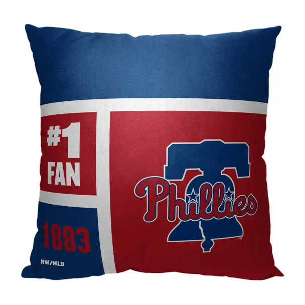 Philadelphia Phillies MLB Colorblock Personalized Pillow