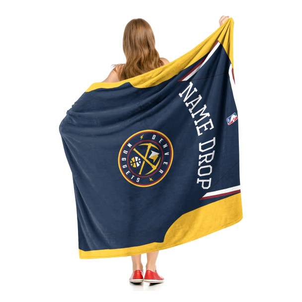 Denver Nuggets NBA Jersey Personalized Silk Touch Throw Blanket