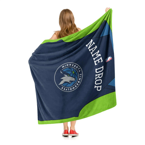 Minnesota Timberwolves NBA Jersey Personalized Silk Touch Throw Blanket