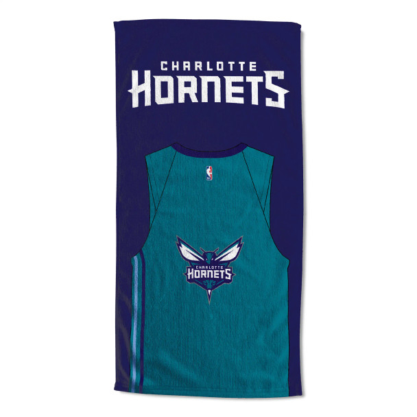 Charlotte Hornets NBA Jersey Personalized Beach Towel