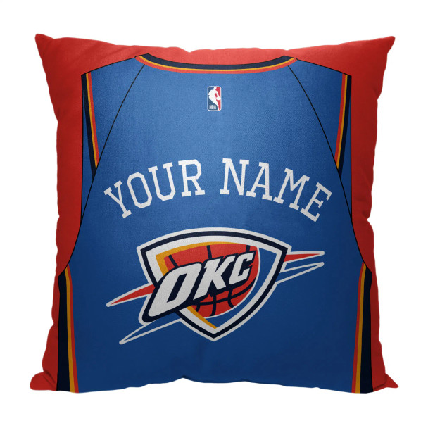 Oklahoma City Thunder NBA Jersey Personalized Pillow