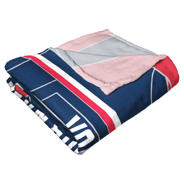 Columbus Blue Jackets NHL Jersey Personalized Silk Touch Throw Blanket