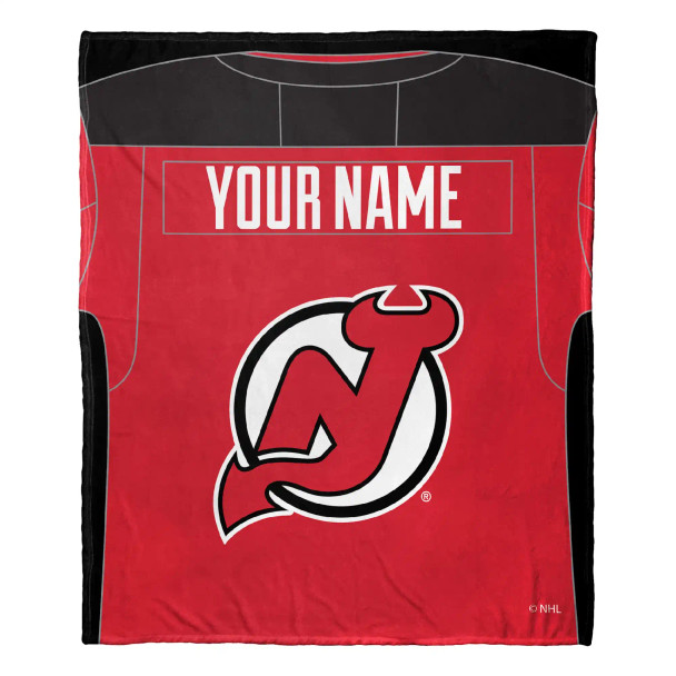 New Jersey Devils NHL Jersey Personalized Silk Touch Throw Blanket New Jersey Devils NHL Jersey Personalized Silk Touch Throw Blanket