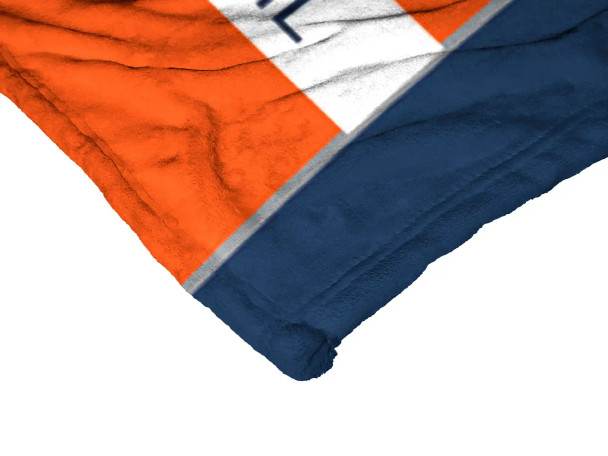 Edmonton Oilers NHL Jersey Personalized Silk Touch Throw Blanket