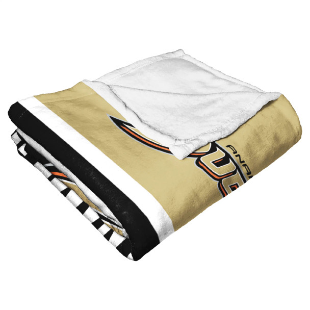 Anaheim Ducks NHL Colorblock Personalized Silk Touch Throw Blanket