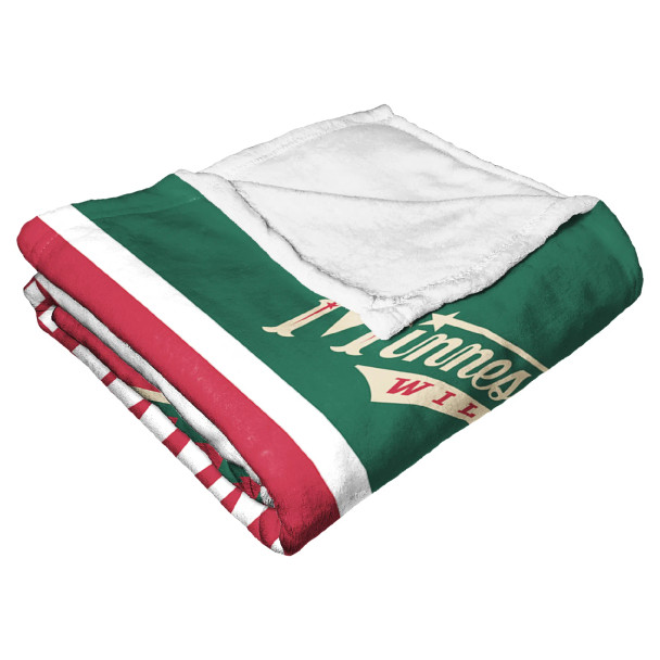 Minnesota Wild NHL Colorblock Personalized Silk Touch Throw Blanket
