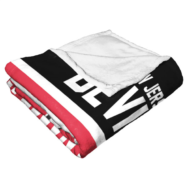 New Jersey Devils NHL Colorblock Personalized Silk Touch Throw Blanket