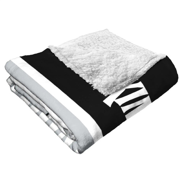 Los Angeles Kings NHL Colorblock Personalized Silk Touch Sherpa Throw Blanket