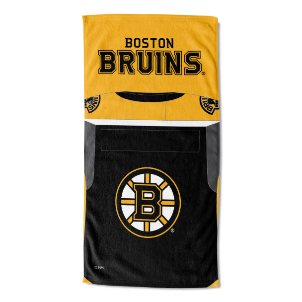 Boston Bruins NHL Jersey Personalized Beach Towel