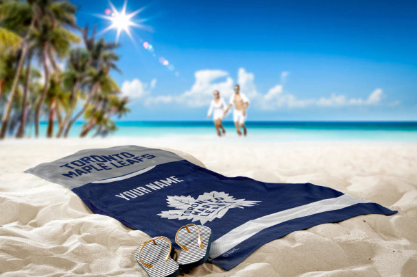 Toronto Maple Leafs NHL Jersey Personalized Beach Towel
