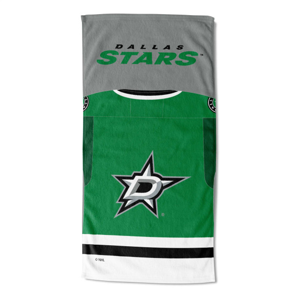 Dallas Stars NHL Jersey Personalized Beach Towel