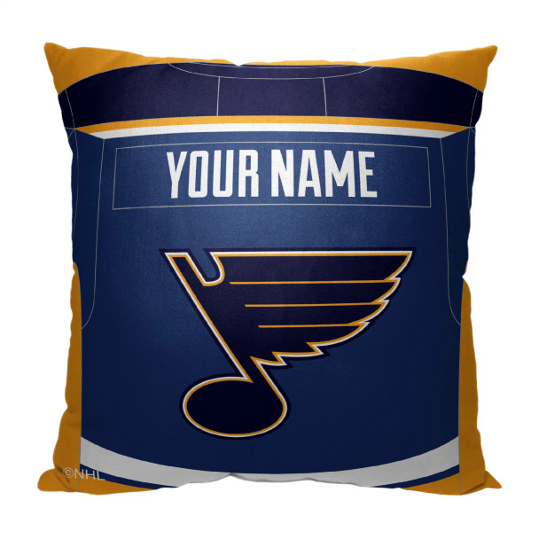 St. Louis Blues NHL Jersey Personalized Pillow
