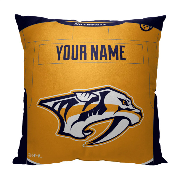 Nashville Predators NHL Jersey Personalized Pillow