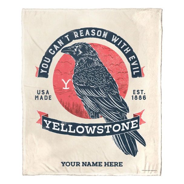 Yellowstone You Can't Reason With Evil Personalized Silk Touch Throw Blanket