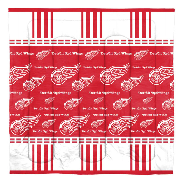 Detroit Red Wings NHL Queen Bed In a Bag Set