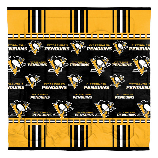 Pittsburgh Penguins NHL Queen Bed In a Bag Set