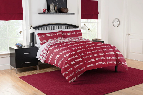 Indiana Hoosiers Rotary Full Bed in a Bag Set