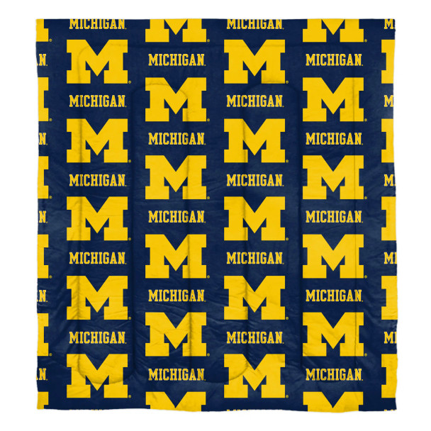Michigan Wolverines Rotary Full Bed in a Bag Set