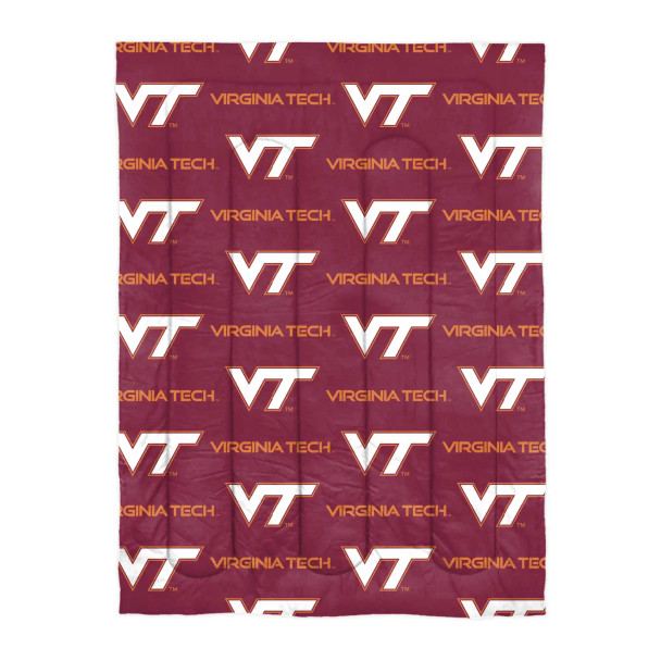 Virginia Tech Hokies Twin Rotary Bed In a Bag Set