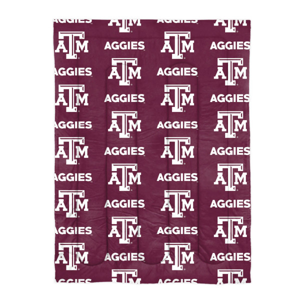 Texas A&M Aggies Twin Rotary Bed In a Bag Set