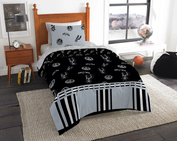 San Antonio Spurs NBA Twin Bed In a Bag Set