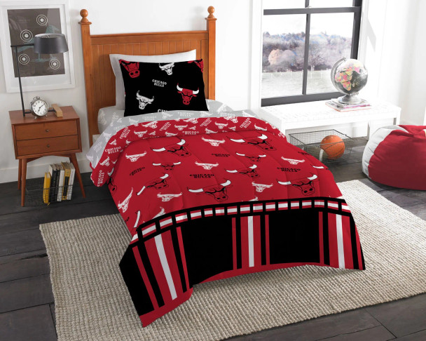 Chicago Bulls NBA Twin Bed In a Bag Set