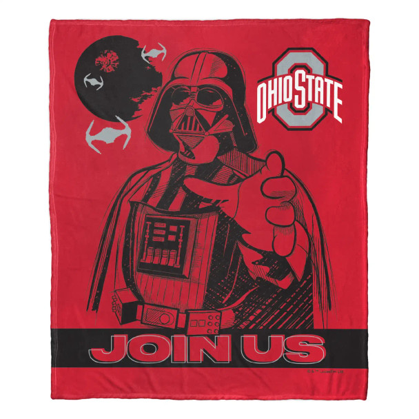 NCAA Star Wars Cobranding Influence Ohio State Buckeyes Silk Touch Blanket